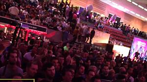 Stunning Brunette Natural Tits Star Rocks Monster Cock On Stage