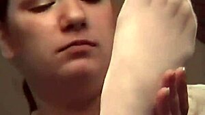 Don't You Wish You Joined This Pantyhose Lesbian Footjob Threesome?