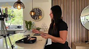 My Spanish friend rams his huge cock deep inside me - Salome Gil part 1