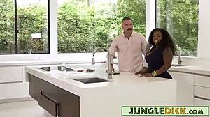 curvy ebony ms london tempts married guy to cheat hard!