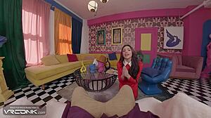 Veruca James as sexy veruca salt rides willy wonka's monster cock in vr cosplay