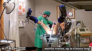 phoenix rose squirms as doctor forces hitachi orgasms backstage in tampa