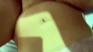 Chubby Wife's Wet Pussy Dripping in Homemade Cowgirl Creampie!