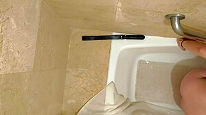 Caught Stepsis Cums Dripping In Bathtub Toy Fuck