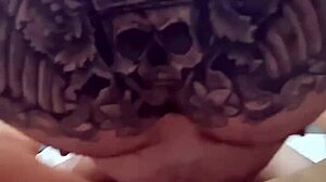 Chubby Wife's Wet Pussy Dripping in Homemade Cowgirl Creampie!