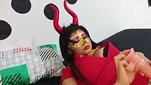 Sweet or Fucked? Big Cock Fills My Asshole in Homemade Halloween Roleplay!