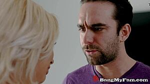 uhh gold digger stepmom sara st clair caught by stepson fucks for quiet