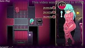 mage kanade's futanari ass milk blowjob in dungeon slime quest