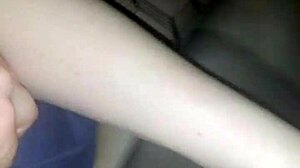 Amateur Rips Lingerie for Quick Pantyhose Cum Handjob