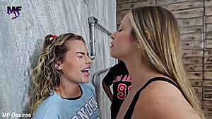 Blonde Milf And Brunette Goddess Spit In Rough Double Domination