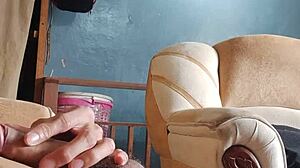 what if i sniffed her panties while stroking in the living room?