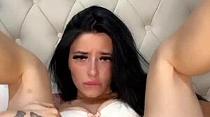 American teen student masturbates solo