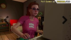 Futanari Milf Drills Step-Son Daughter in Anal Orgy