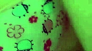 Cute student grinds naughty dildo on panties in hot masturbation session