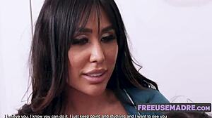 Asian Stepmom's Tutoring Fucks Study Stress Away FreeUseMadre