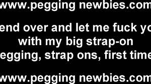 take this hard strapon pegging to learn your humiliated place!