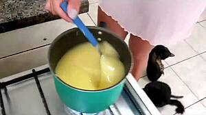 sarah rosa cooks sexy homemade ass tits porridge