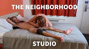 Bisexual neighbors slap spit on big cocks for Christmas group pussy ass threesome compilation