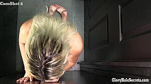 Blonde Jewish Slut Begs For Gloryhole Cumshots And Schmear Swallows