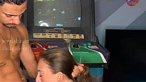 Neighbor Chamei Plays Game Then Eats Her Pussy