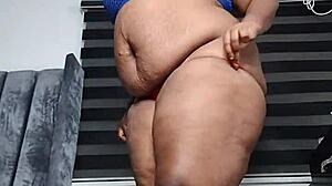 Fat Belly Fetish Standing Orgasm! Mara Exotic Masturbates Full Video on Red!