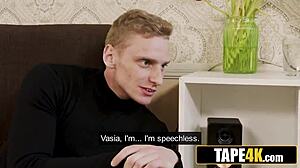 Pervy Student Collars Hot Russian Mature Tutor for Big Tits Pounding