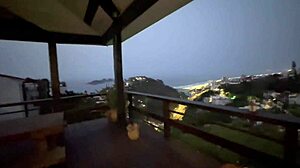 skinny stepdaughter fucks stepdad outdoors on porch no cares who sees