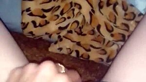 Stepdad games on PC while I secretly finger my wet pussy under blanket pov