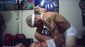 oh god that glasses half-asian big tit babe got powerfucked so loud backstage her pussy poundin wild