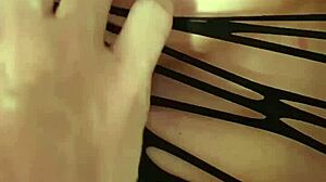 Wife's Birthday Gift Turns Nasty: Lingerie Dildo Vibes Big Tits Cumshot Couple Play Part 1