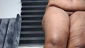 Fat Belly Fetish Standing Orgasm! Mara Exotic Masturbates Full Video on Red!