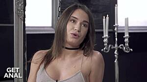 Tiny teen Lana Roy begs for BBC to stretch her tight ass wide!