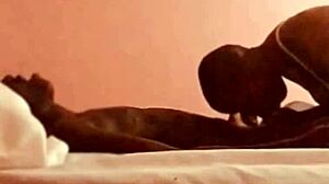 daddylongstrokes' sexy ebony MILF deepthroats BIG BLACK COCK preview