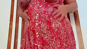 Indian Desi Big Tits Seductive Tease Dance Exposes Hairy Pussy Valentine's