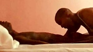 daddylongstrokes' sexy ebony MILF deepthroats BIG BLACK COCK preview