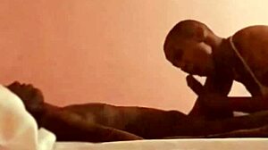 daddylongstrokes' sexy ebony MILF deepthroats BIG BLACK COCK preview