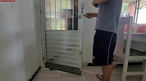 stepsister begs for my monster cock pounding her ass