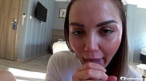 guy picks up babe and creampies her pussy rough