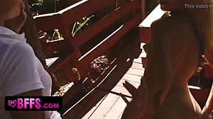 naughty petite teen counselors finger lesbian orgy outdoors