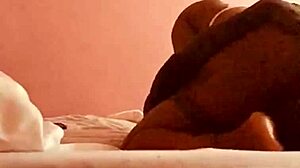 daddylongstrokes' sexy ebony MILF deepthroats BIG BLACK COCK preview