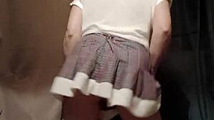 french slave strips teases caresses with magic wand orgasm