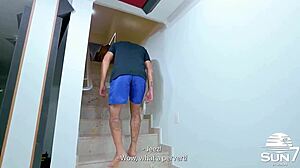 surprised her with cock in pussy and ass tight squeeze