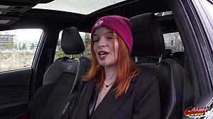 skinny redhead teen screams during first anal pounding at german pickup casting?