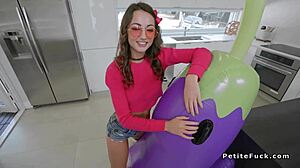 Suggestive Petite Teen Ass Lick Leads to Deep Pussy Fuck