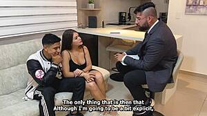 psychologist fucks screaming girl while boyfriend watches therapy