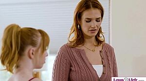 now at 18 i finally lick my busty stepmom's pussy