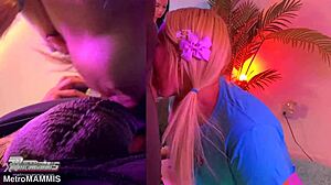 Camilla's Teasing Tutorial: Sis Learns Throat-Fucking Secrets Slowly