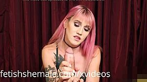 hey follow my shemale handjob spit instructions lena style