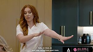 hey feel her scissoring pussy lick during massage?