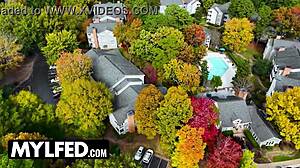 misty meaner laya rae nicole rae mylfed unconventional sofa spanking orgy